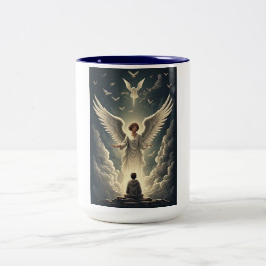 Glorious Heavenly Angels Coffee Mug ツートーンマグカップ (中央)