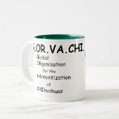 GLORVACHIのマグのPCの迷彩柄の茶色 ツートーンマグカップ (正面左)