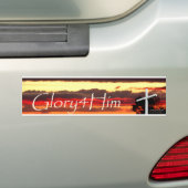 Glory4Himのバンパーステッカー バンパーステッカー (車上)