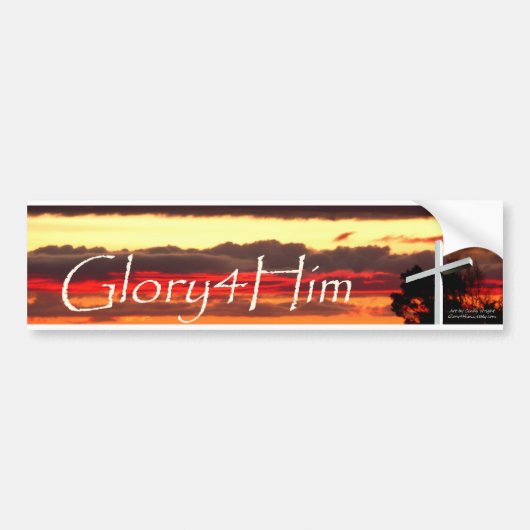 Glory4Himのバンパーステッカー バンパーステッカー (正面)