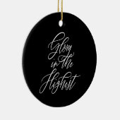 Glory in the Highest クリスマス ブラックラウンド オーナメント (右)