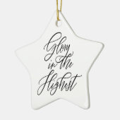Glory in the Highest Religious Christmas Star セラミックオーナメント (左)
