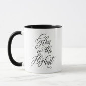 Glory in the Highest Religious Inspirational Mug マグカップ (左)