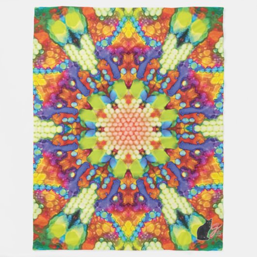 Glory Kaleidoscope Fleece Blanket フリースブランケット (正面)