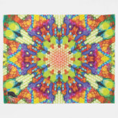 Glory Kaleidoscope Fleece Blanket フリースブランケット (正面(横))