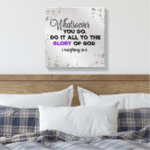 Glory of God Bible Verse引用文 キャンバスプリント (インサイチュ (寝室))