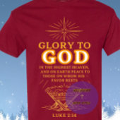 Glory to GOD - Christmas Tシャツ