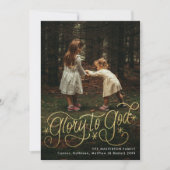Glory to God Hand lettering Photo シーズンカード (正面)