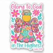 Glory to God in the Highest Christian シール (正面)