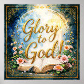 Glory to God - Inspirational artwork #1 ポスター (正面)