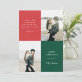 Glory to God Luke 2:14 Bible Christmas Photo Card シーズンカード (スタンド正面)