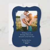 Glory to God Madonna and Child Religious シーズンカード (裏面)