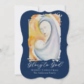 Glory to God Madonna and Child Religious シーズンカード (正面)