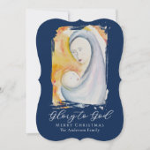 Glory to God Madonna and Child Religious シーズンカード (正面)