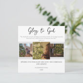 Glory to God Modern Simple Scripture Christmas シーズンカード (スタンド正面)