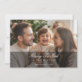 Glory to God Rejoice Family Christmas Photo card シーズンカード (正面)