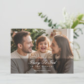 Glory to God Rejoice Family Christmas Photo card シーズンカード (スタンド正面)