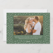 Glory to God religious two photo elegant Christmas シーズンカード (裏面)