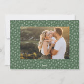 Glory to God religious two photo elegant Christmas シーズンカード (裏面)