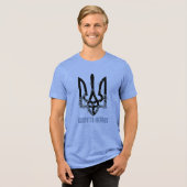 Glory to Heroes. UKRAINE. Trident. トライブレンドＴシャツ (正面全面)