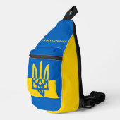 GLORY TO HEROES. UKRAINE. TRIDENT.  SLING BAG スリングバッグ (右コーナー)