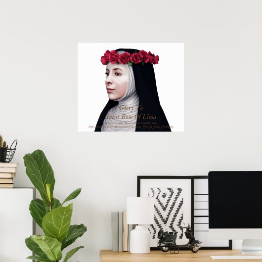 Glory To Saint Rose Of Lima ポスター (ホームオフィス)