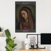 glory to the virgin mary poster ポスター (ホームオフィス)