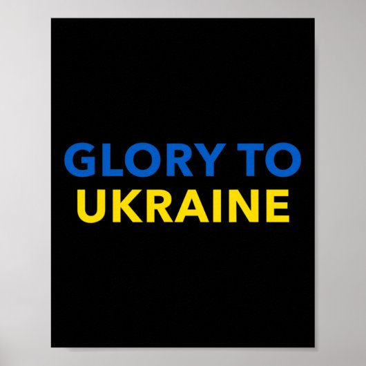 Glory To Ukraine - Slava Ukraini ポスター (正面)
