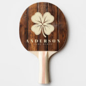Gloss Stain Boards Four Leaf Clover with Name 卓球ラケット (裏面)