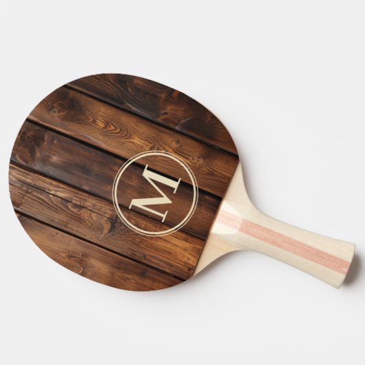 Gloss Stain Boards Monogram 卓球ラケット (横)