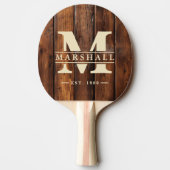 Gloss Stain Boards Monogram & Name Overlay 卓球ラケット (裏面)