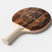 Gloss Stain Boards Name in Drawn Circle  卓球ラケット (正面アングル)