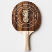 Gloss Stain Boards Pineapple Wedding Names 卓球ラケット (裏面)