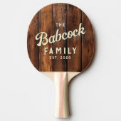 Gloss Stain Boards Retro Family Name & Year 卓球ラケット (裏面)