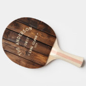 Gloss Stain Boards Vintage Seaside Family Name 卓球ラケット (横)