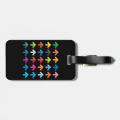 Glossy Arrows Set Vibrant Directional Pointers ラゲッジタグ (裏面横)