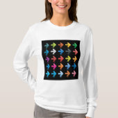 Glossy Arrows Set Vibrant Directional Pointers Tシャツ (正面)
