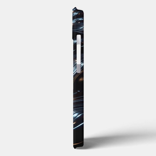 Glossy Black Chrome Liquid Phone Case - Abstract  Case-Mate iPhoneケース (裏面 / 左)