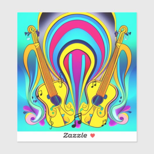 GLOSSY CANVAS OF GUITARS シール (シート)