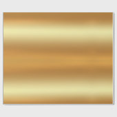 Glossy Faux Gold Elegant Modern Golden Gift Glam ラッピングペーパー (フラット)