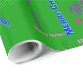 Glossy Green Christmas Wrapping Paper Roll ラッピングペーパー (ロールコーナー)