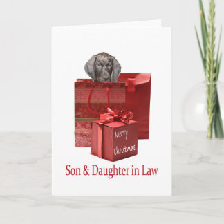 Glossy Grizzly Son & Daughter in Law メリー Christm シーズンカード