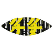 Glossy Pink Donut with Dark Sprinkles アメリカンフットボール (パネル)