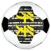 Glossy Pink Donut with Dark Sprinkles サッカーボール (回転)