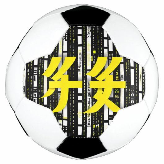 Glossy Pink Donut with Dark Sprinkles サッカーボール (正面)