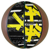 Glossy Pink Donut with Dark Sprinkles バスケットボール (縦)