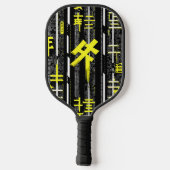 Glossy Pink Donut with Dark Sprinkles ピックルボールラケット (裏面)