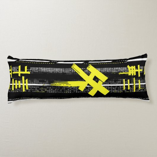 Glossy Pink Donut with Dark Sprinkles ボディピロー (裏面)