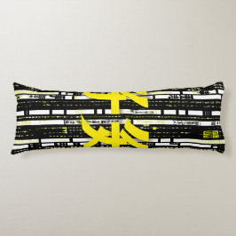 Glossy Pink Donut with Dark Sprinkles ボディピロー