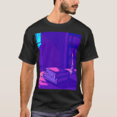 Glossy Pink Donut with Dark Sprinkles Tシャツ (正面)